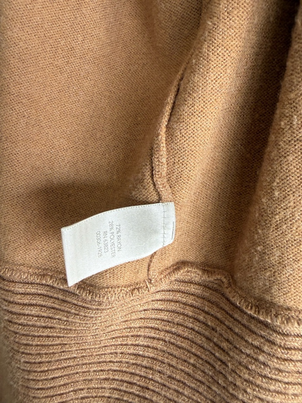 Christopher & Banks Open-Front Cardigan in Dark Tan - Picture 7 of 8